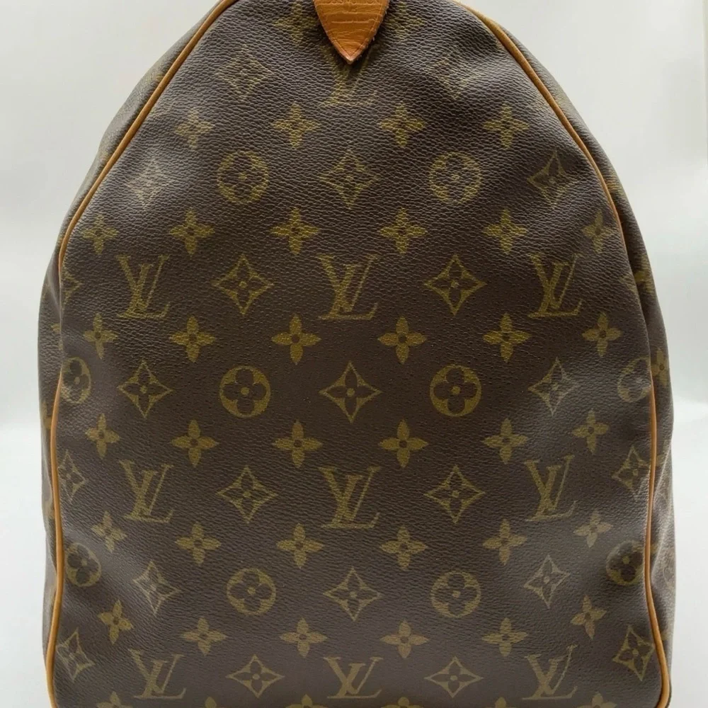 Auth Louis Vuitton Monogram Keepall 60 Boston Bag W/PadLock/Tag